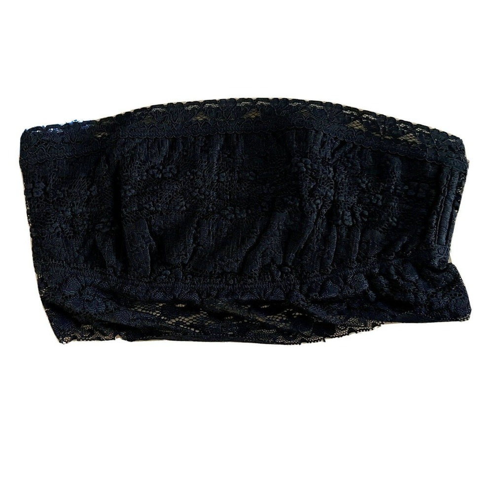 FP Scallop Lace Bandeau Black XS